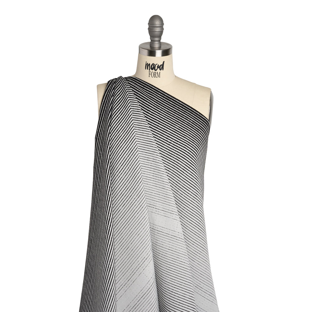 Black and White Striped Polyester Textured Woven - Joann Fabrics