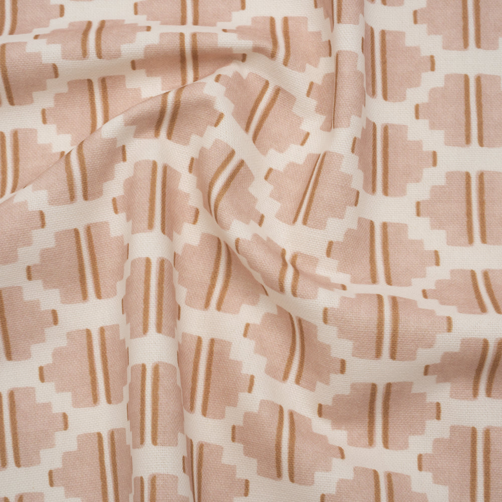 Brushed Cotton and Linen Canvas Print - Plaster Blocky Diamonds - British Imported - Joann Fabrics
