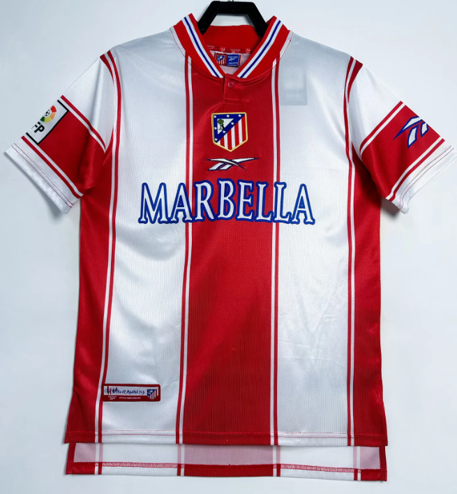 1999/2000 Retro Atletico Madrid Home Football Jersey 1:1 Thai Quality