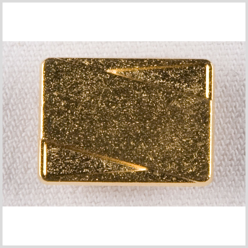 Rectangular Metal Shank Back Button - 40L/25.5mm - Gold Diagonal Band - Joann Fabrics