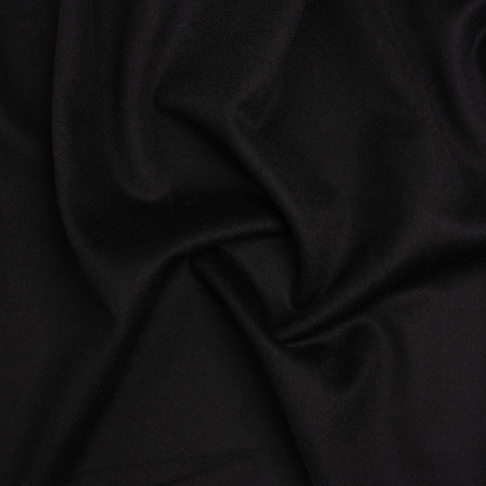Brushed Lightweight Wool Blend Coating - Black - Ellamar Collection - Joann Fabrics