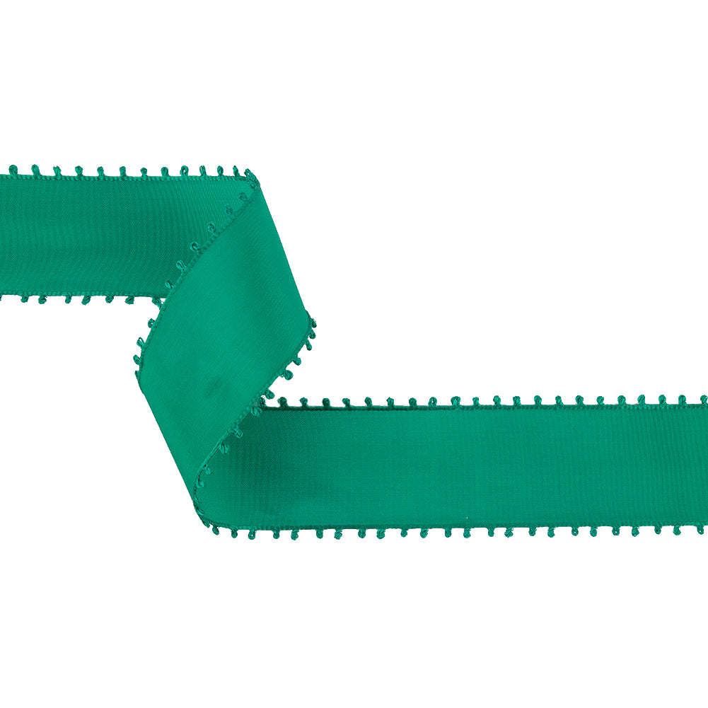 Emerald Picot Edged Ribbon- 1.625