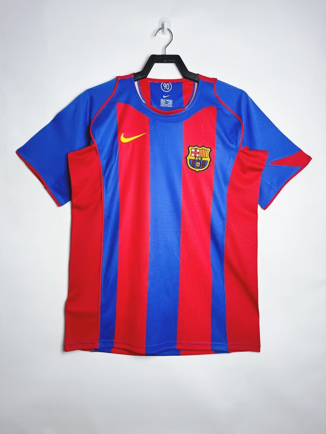 2004/2005 Retro Barcelona Home Collarless Football Shirt 1:1 Thai Quality