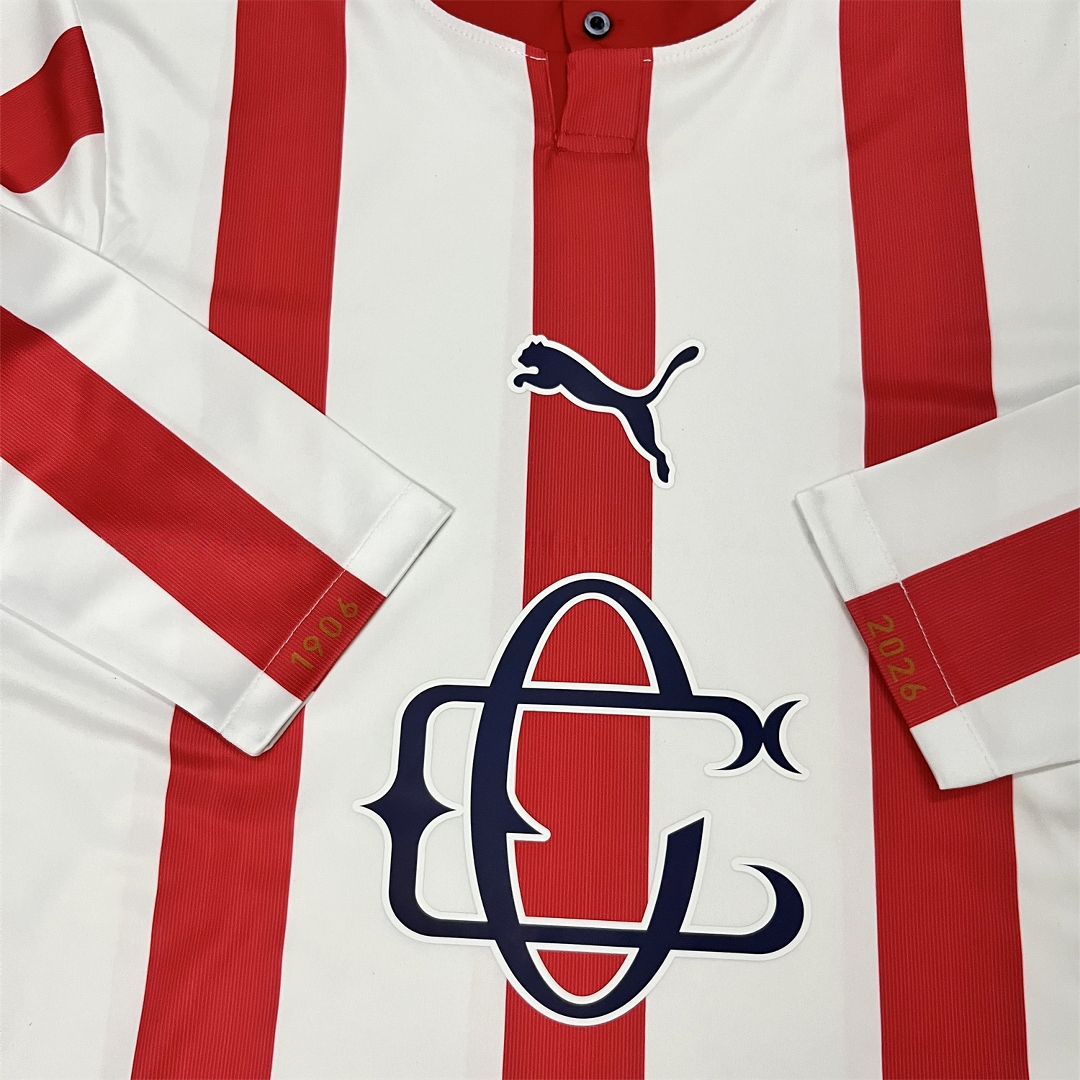 Chivas de Guadalajara 120th Anniversary Long Sleeve Jersey - Fans Version - UnitedFutballJersey