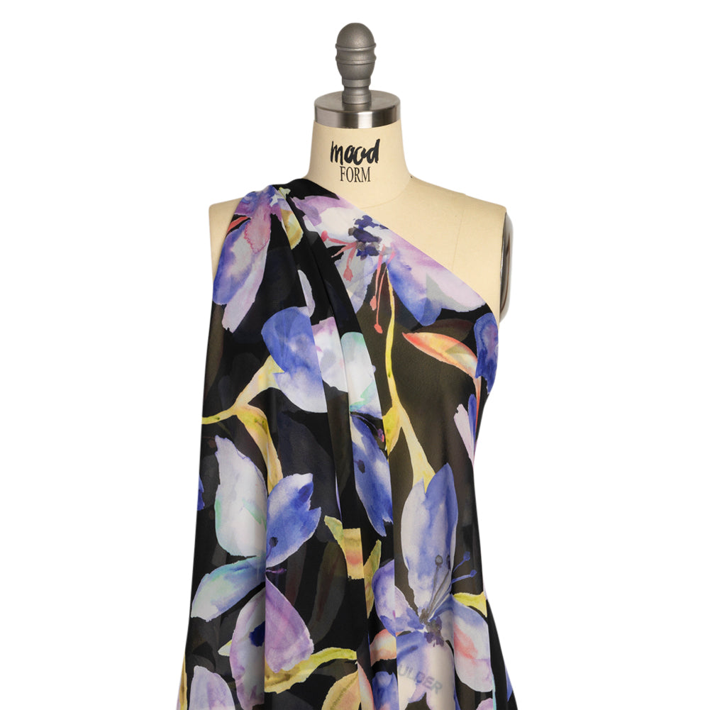 Mood Exclusive Blue Orchid Overture Viscose Chiffon - Joann Fabrics