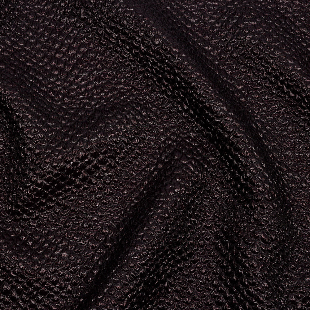 Metallic Dark Chocolate Dimensional Scallops Brocade - Joann Fabrics