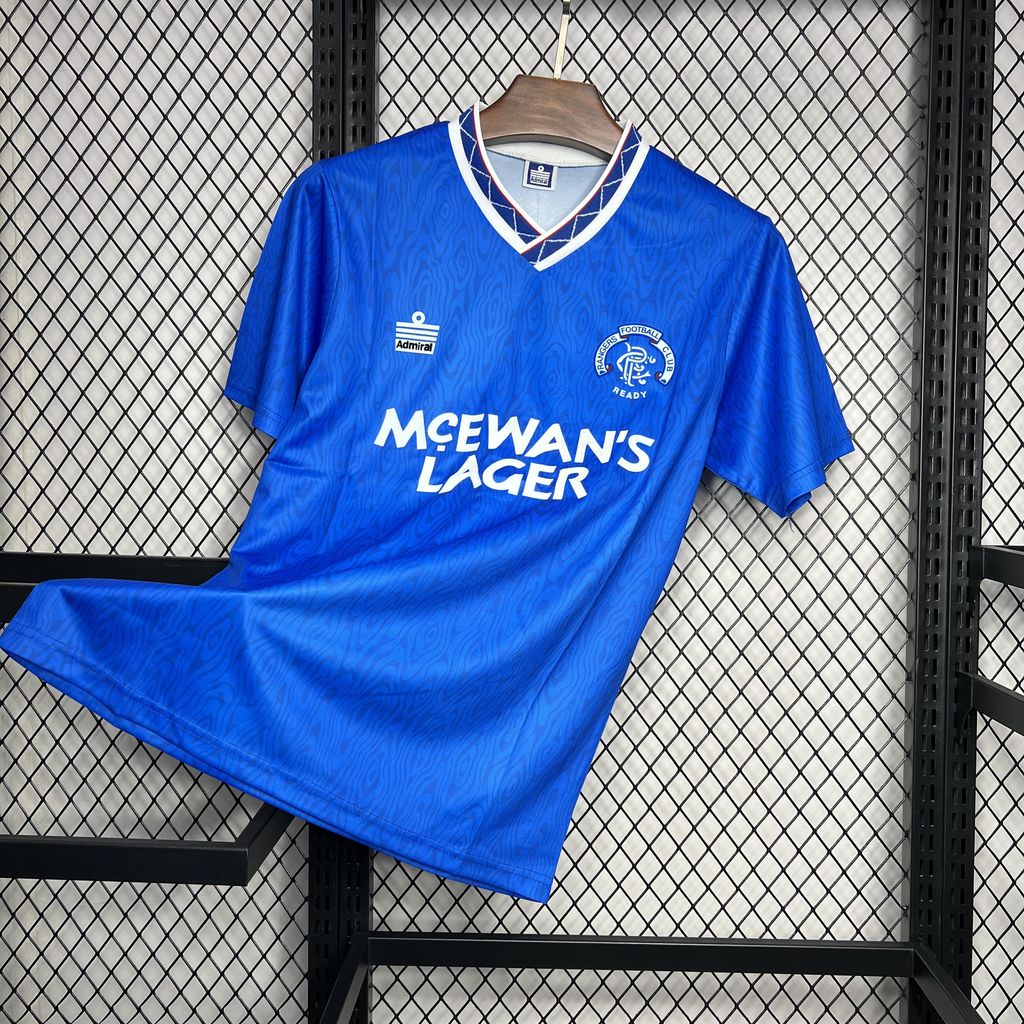1990/1992 Retro Rangers Home Football Shirt 1:1 Thai Quality