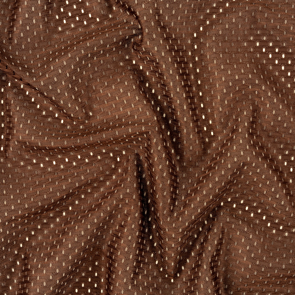 Polyester Athletic Mesh - Brown - Heracles Collection - Joann Fabrics