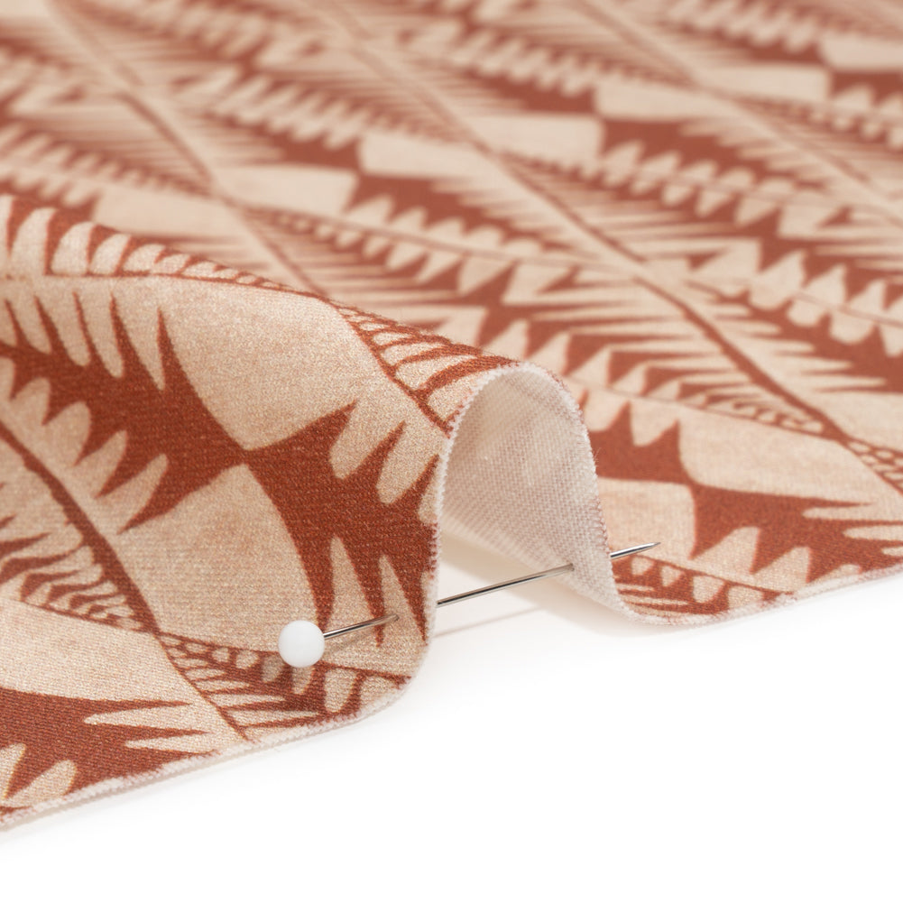 Stretch Cotton Twill Print - Sienna Abstract Diamonds - Mood Exclusive Maui Treeline - Joann Fabrics