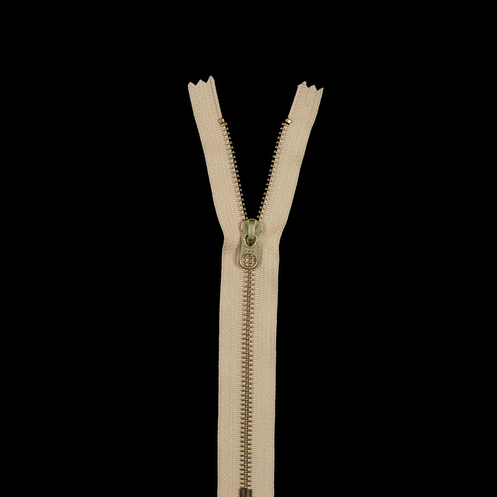 Metal Closed Bottom Zipper with Gold Teeth 8