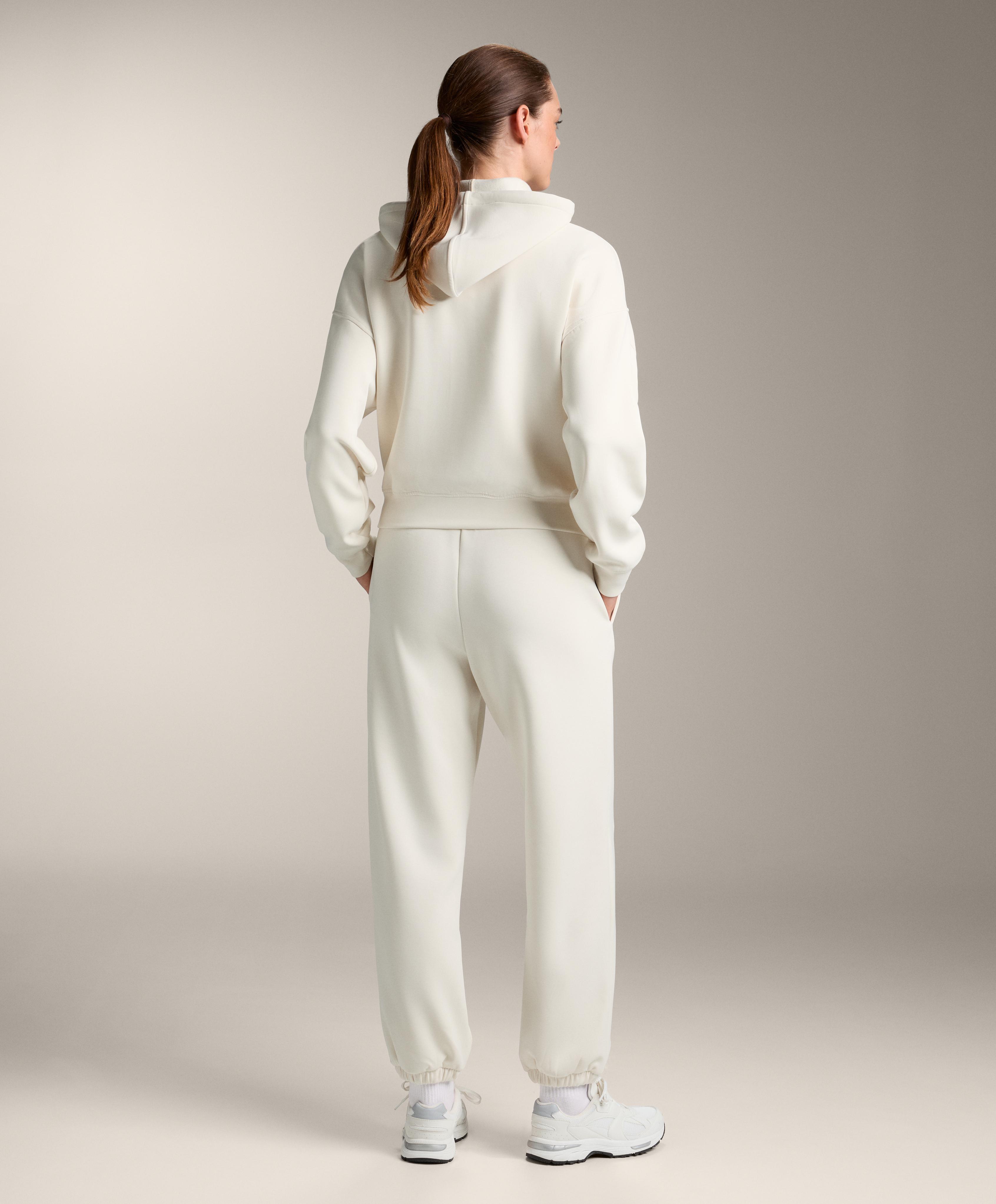 Boxy hoodie with brushed modal