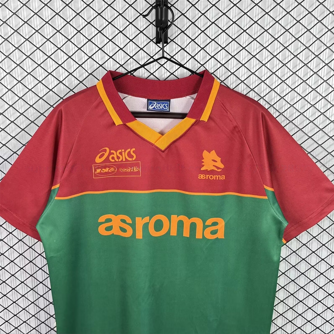 Retro Roma 1995-96 Pre-Match Training Jersey - UnitedFutballJersey