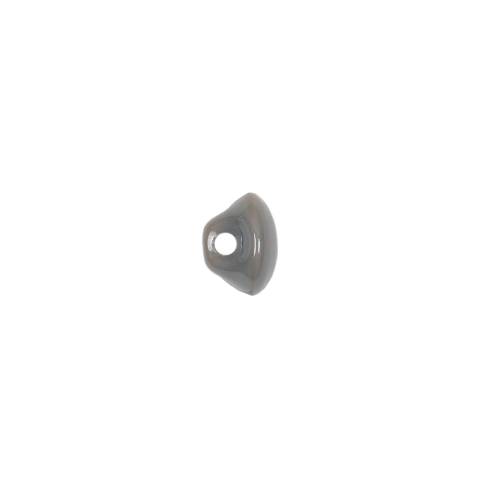 European Dark Gray Half Domed Self Back Glass Button - 14L/9mm - Joann Fabrics
