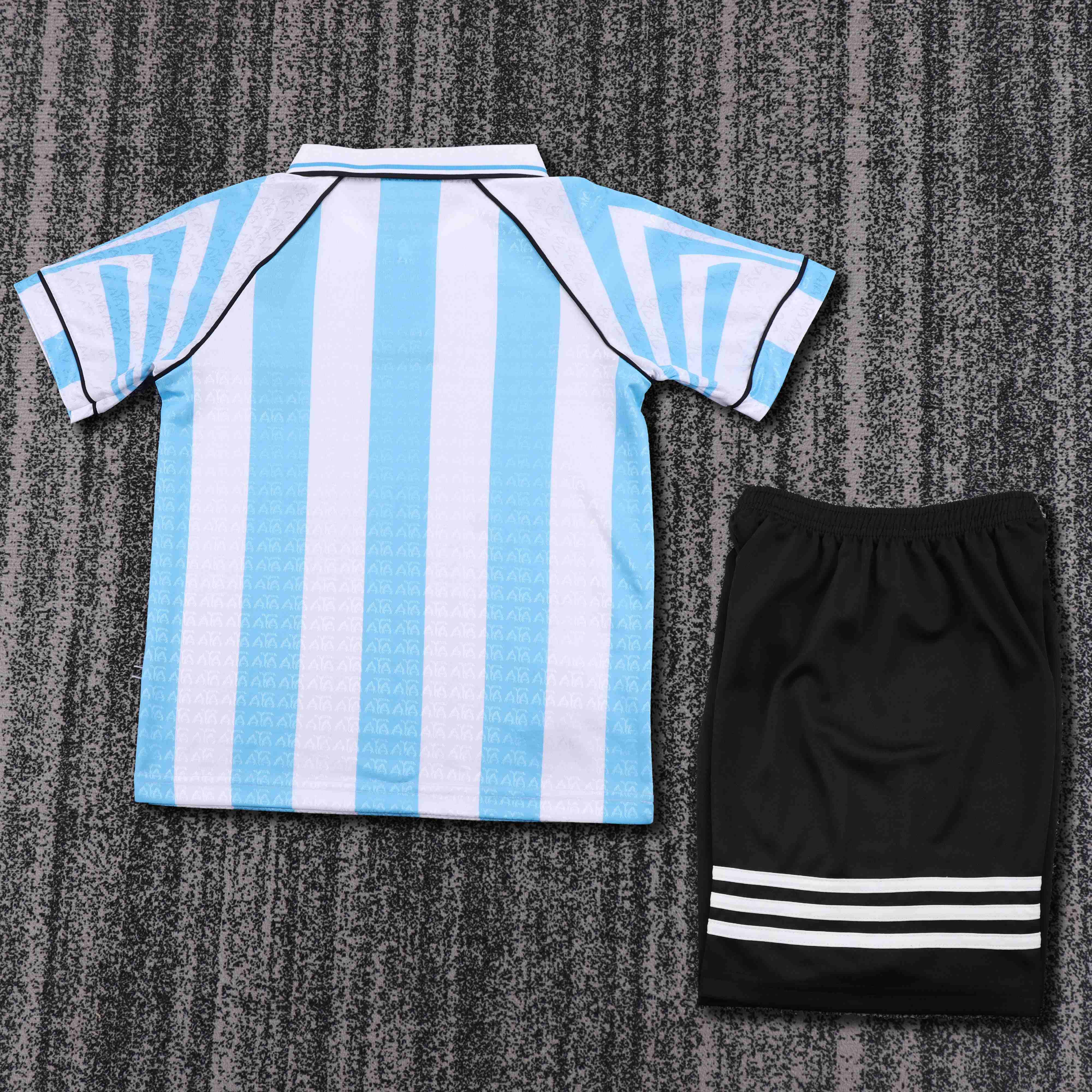 1996-1997 Retro Argentina National Team Home Jersey 1:1 Thai Quality Kids Size