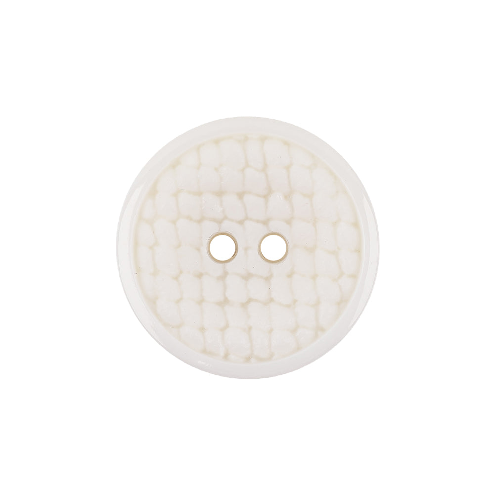 Italian White Abstract Textured Plastic Jacket Button - 36L/23mm - Joann Fabrics