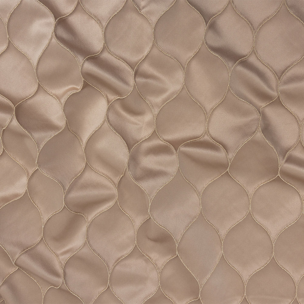 Satin-Faced Drapery Jacquard - Shell Ogees - British Imported - Joann Fabrics