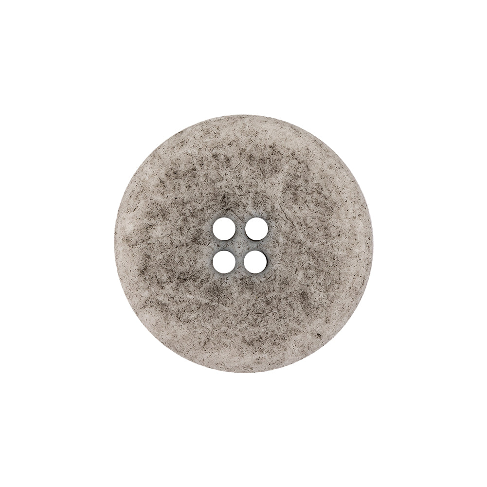 Italian Matte White and Gray Speckled 4-Hole Jacket Button - 36L/23mm - Joann Fabrics
