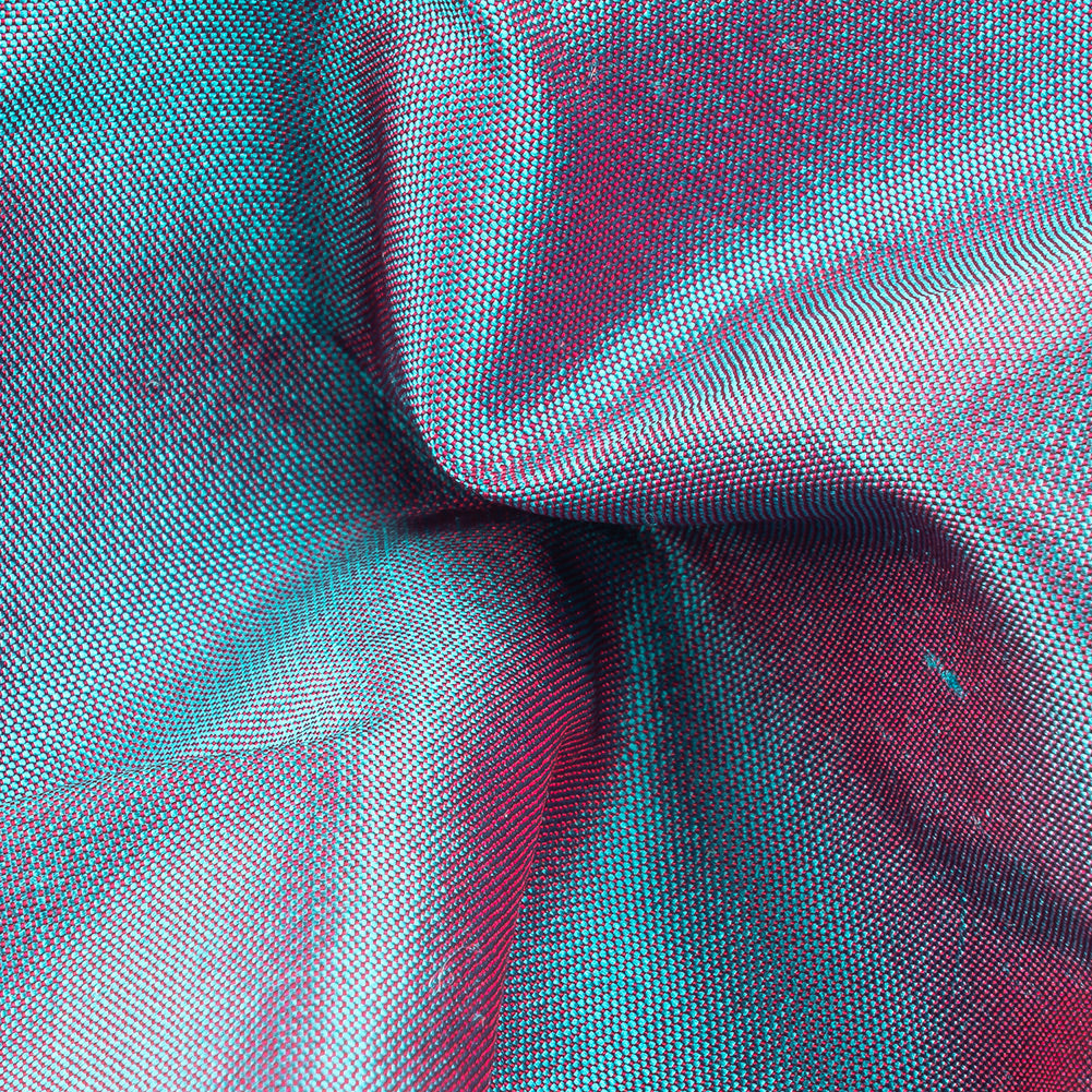 Iridescent Sky Blue and Magenta Silk Shantung - Joann Fabrics