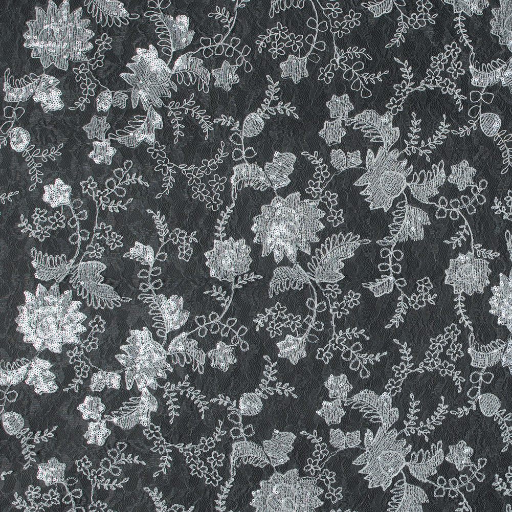 White Sequined Chantilly Bridal Lace - Joann Fabrics