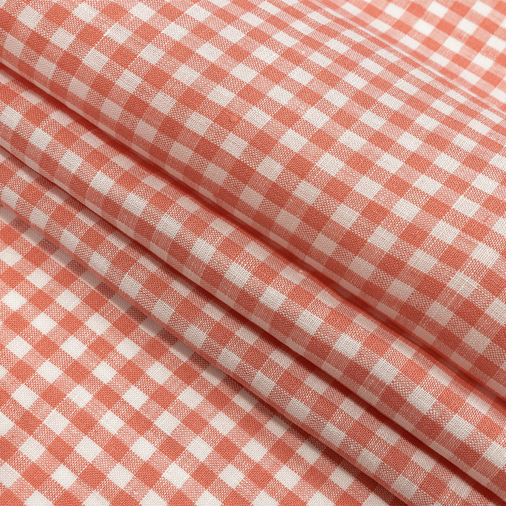 Linen Gingham - Shell Pink and White - Torres Collection - Joann Fabrics