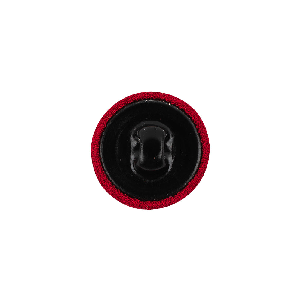 Red Chiffon Fabric Covered Smooth Top Silk Blended Sew On Button - 24L/15mm - Joann Fabrics