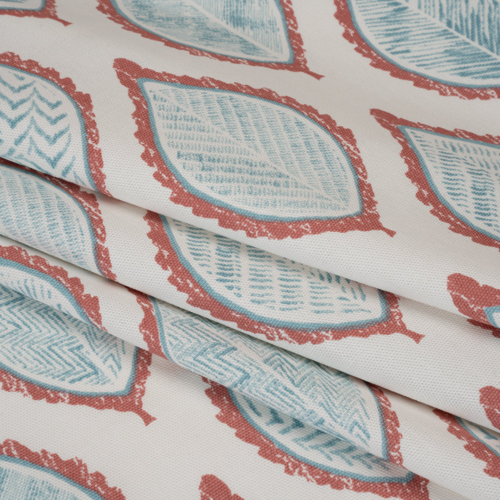 Cotton Canvas Print - Strawberry Textured Leaves - British Imported - Joann Fabrics
