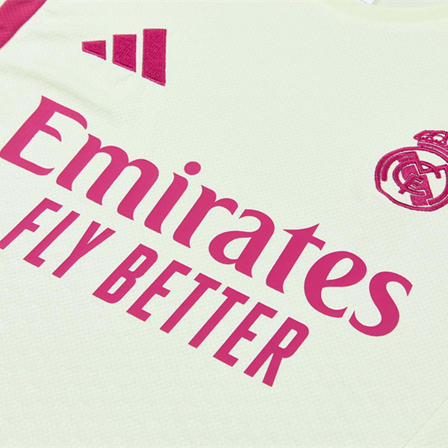 Real Madrid 26-27 Kids Short-Sleeve Training Set - Cream Top & Rose Red Shorts - UnitedFutballJersey
