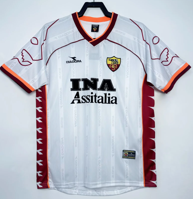 1999/2000 Retro Roma Away Football Jersey 1:1 Thai Quality