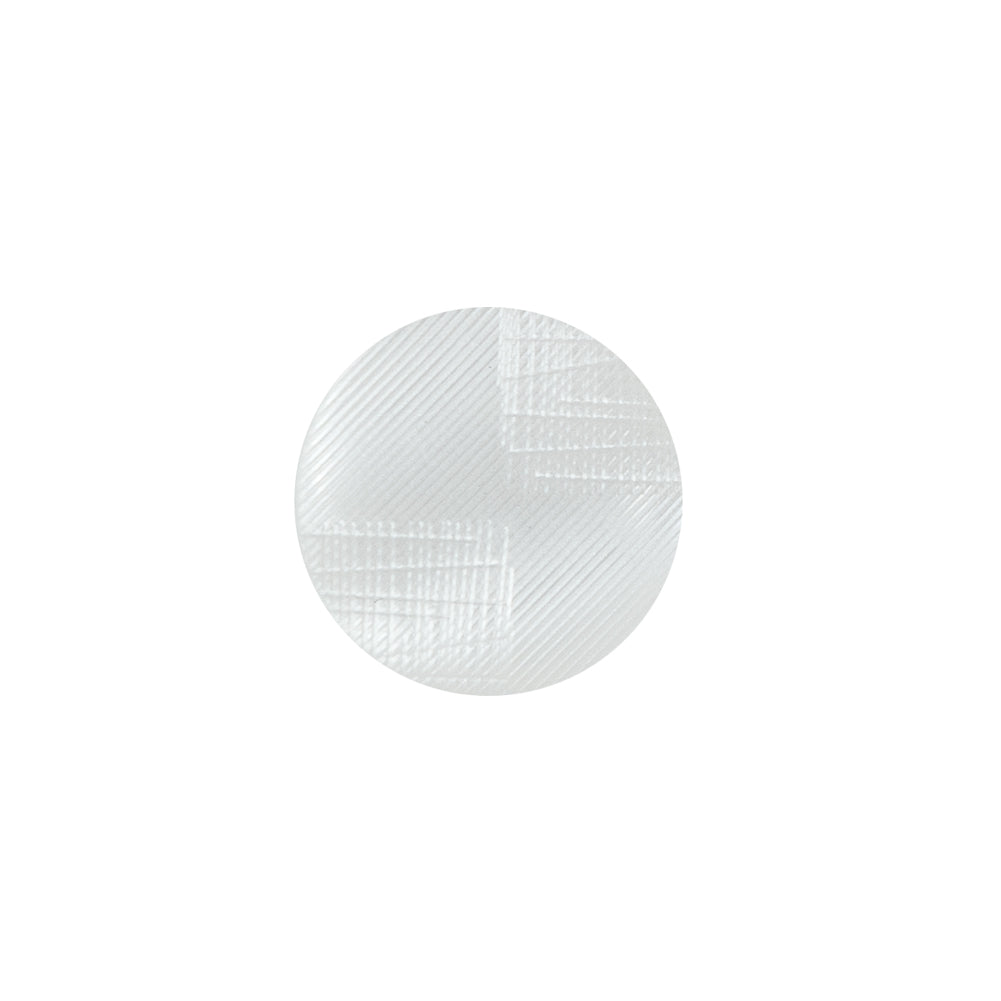 Italian White Plastic Shank Back Button - 24L/15mm - Joann Fabrics