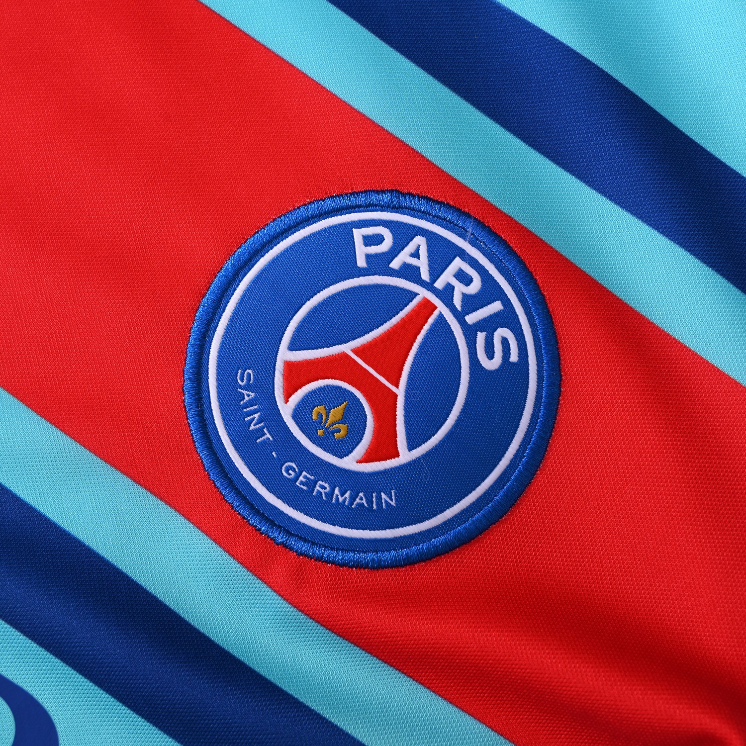 Paris Saint-Germain PSG 26-27 Short-Sleeve Training Set - Lake Blue Top & Deep Blue Shorts - UnitedFutballJersey
