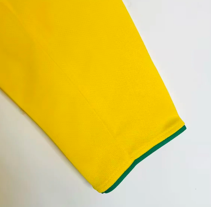 2004 Retro Long Sleeve Brazil Home Football Jersey 1:1 Thai Quality