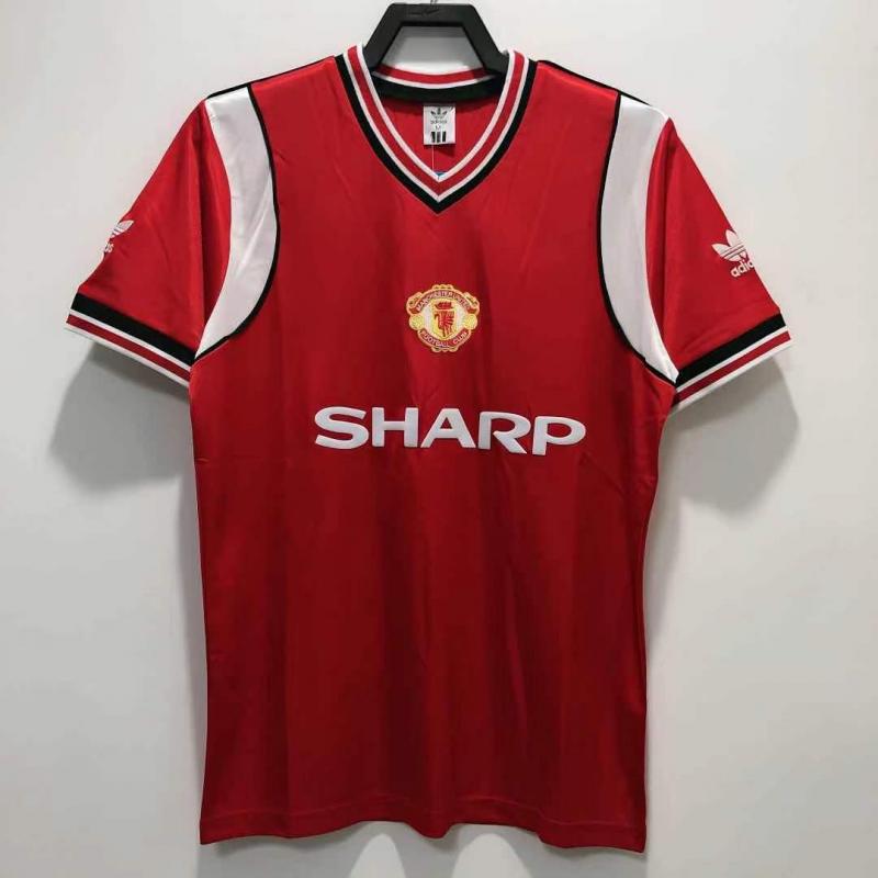 1985 Retro Manchester United Home Football Shirt 1:1 Thai Quality