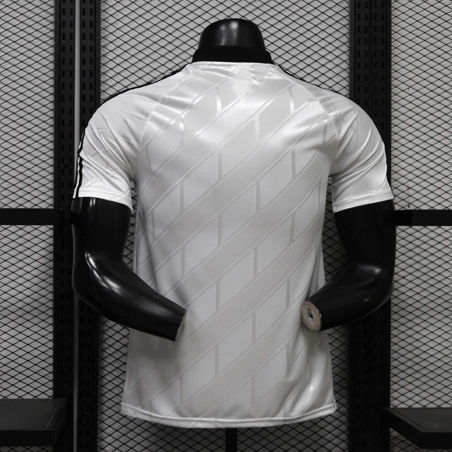 Real Madrid 26-27 White Black Retro Style Casual Jersey - Player Version - UnitedFutballJersey