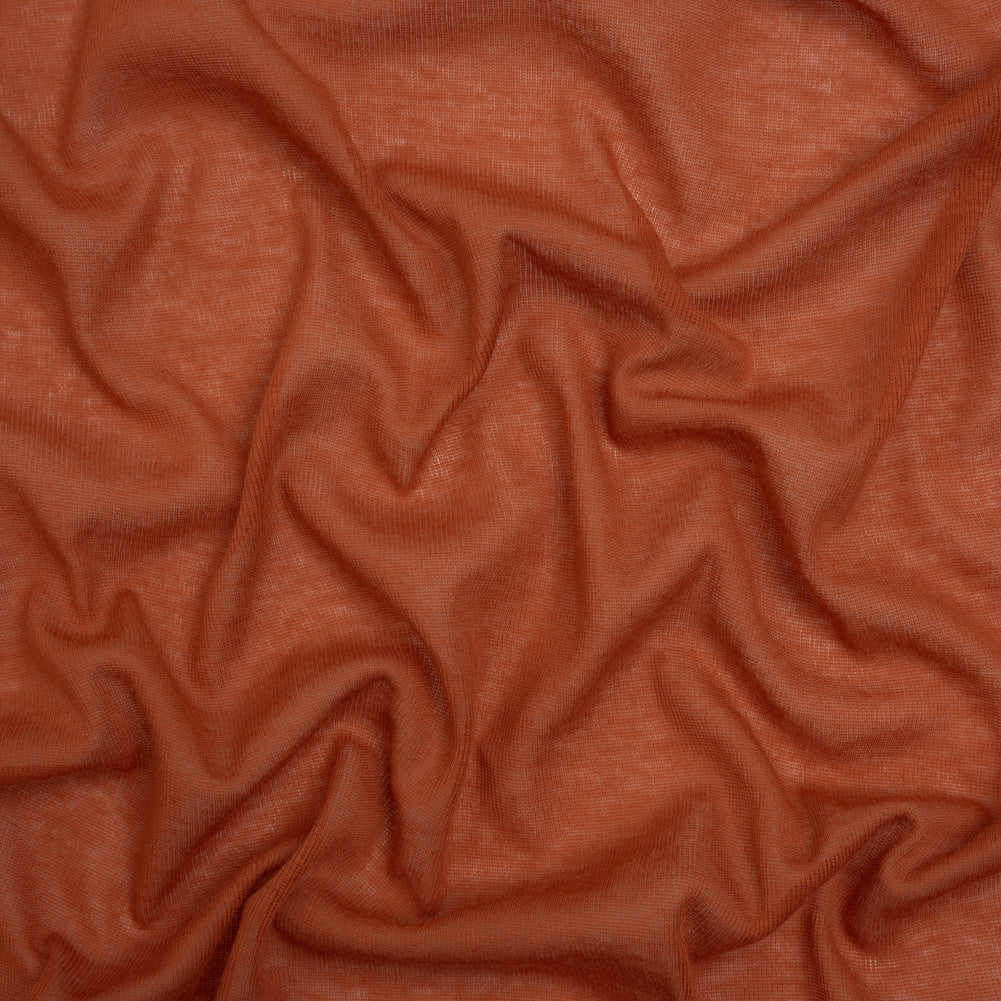 Lightweight Rayon Interlock Knit - Burnt Orange - Designer Deadstock - Joann Fabrics