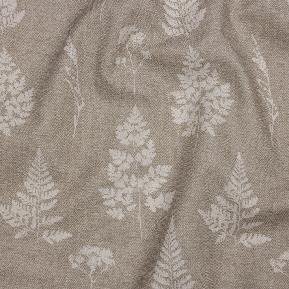 Cotton Canvas Print - Linen Botanical Silhouettes - British Imported - Joann Fabrics
