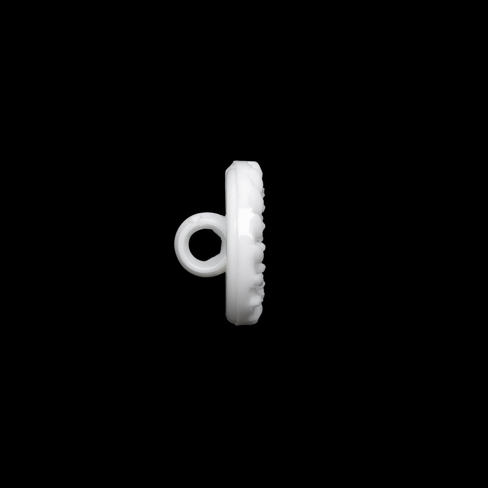 Plastic Shank Back Button - White Faux Gems and Latticework - 20L/12.5mm - Joann Fabrics