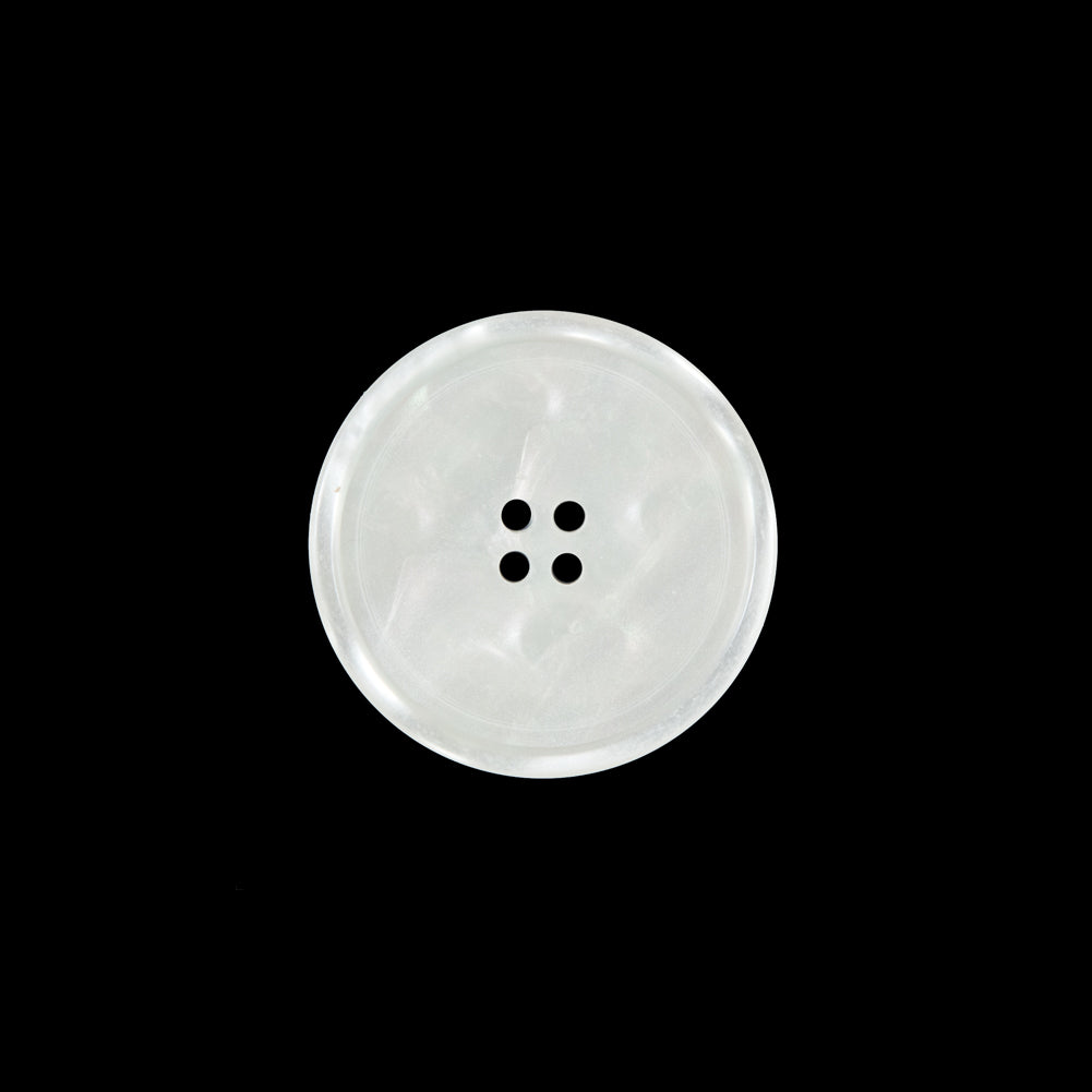 White Iridescent Plastic Button - 28L/18mm - Joann Fabrics