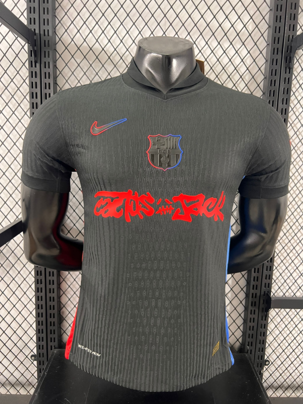 2024/2025 Player Version Barcelona x Travis Scott Collab Away Football Shirt 1:1 Thai Quality