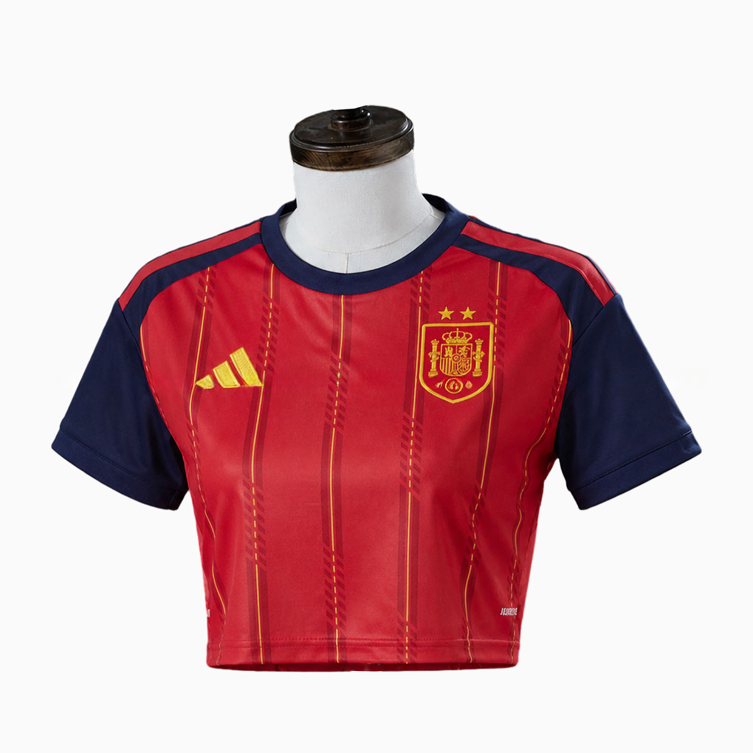Women's Spain 2026 Home Cropped Jersey - Fans Version - UnitedFutballJersey
