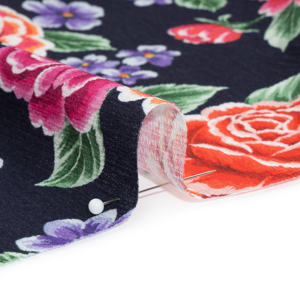 Mood Exclusive Midnight Bountiful Bushes Slubbed Gauzy Cotton Woven - Joann Fabrics