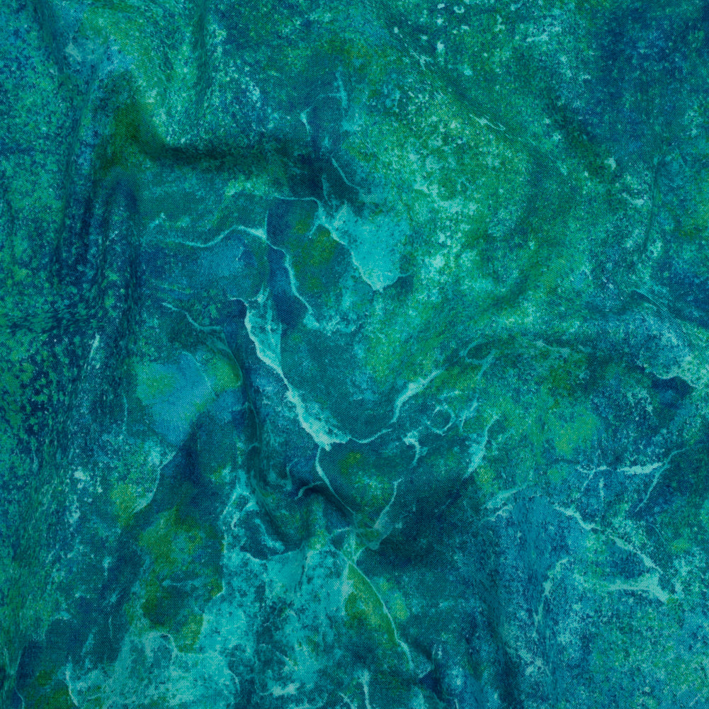 Stonehenge Quilting Cotton by Northcott - Peacock Quartz Abstract - Gradations II Collection - Joann Fabrics