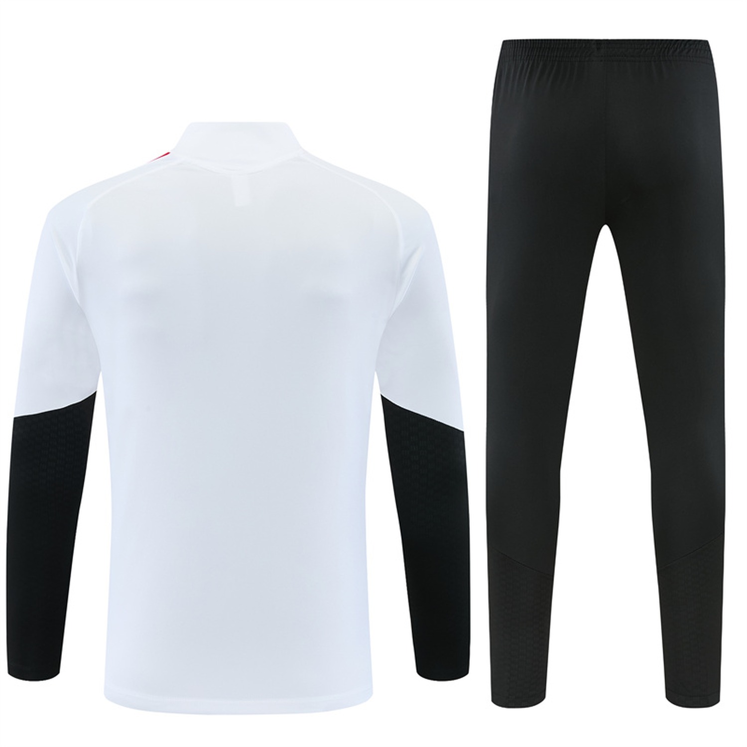 Ajax 26-27 Kids Long Sleeve Training Set - White Top & Black Pants - UnitedFutballJersey