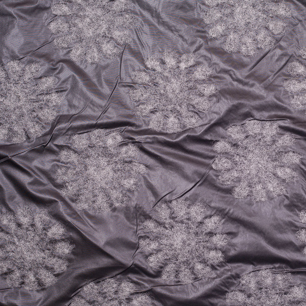 Italian Black/Gray Floral Novelty Wool Blend - Joann Fabrics