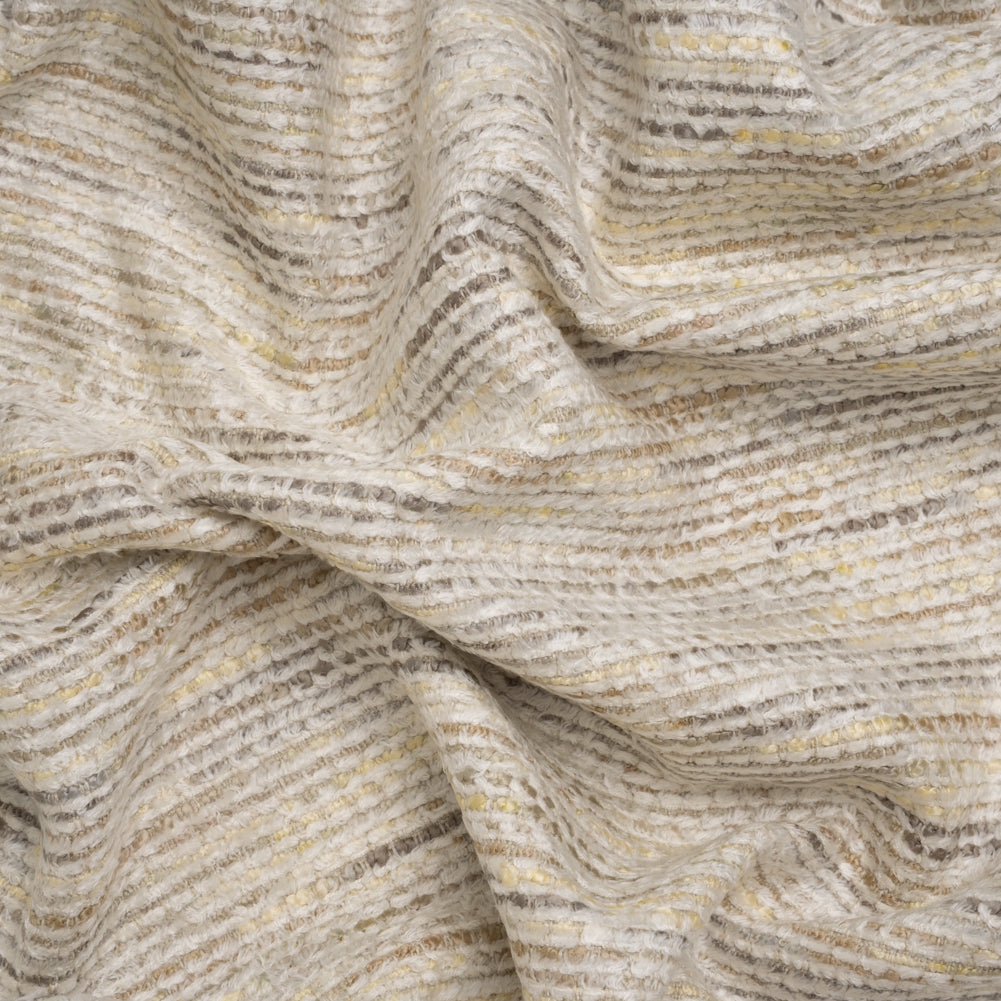Recycled Olefin and Acrylic Upholstery Boucle and Chenille Tweed - Mist Stripes - Virginia Collection - Joann Fabrics