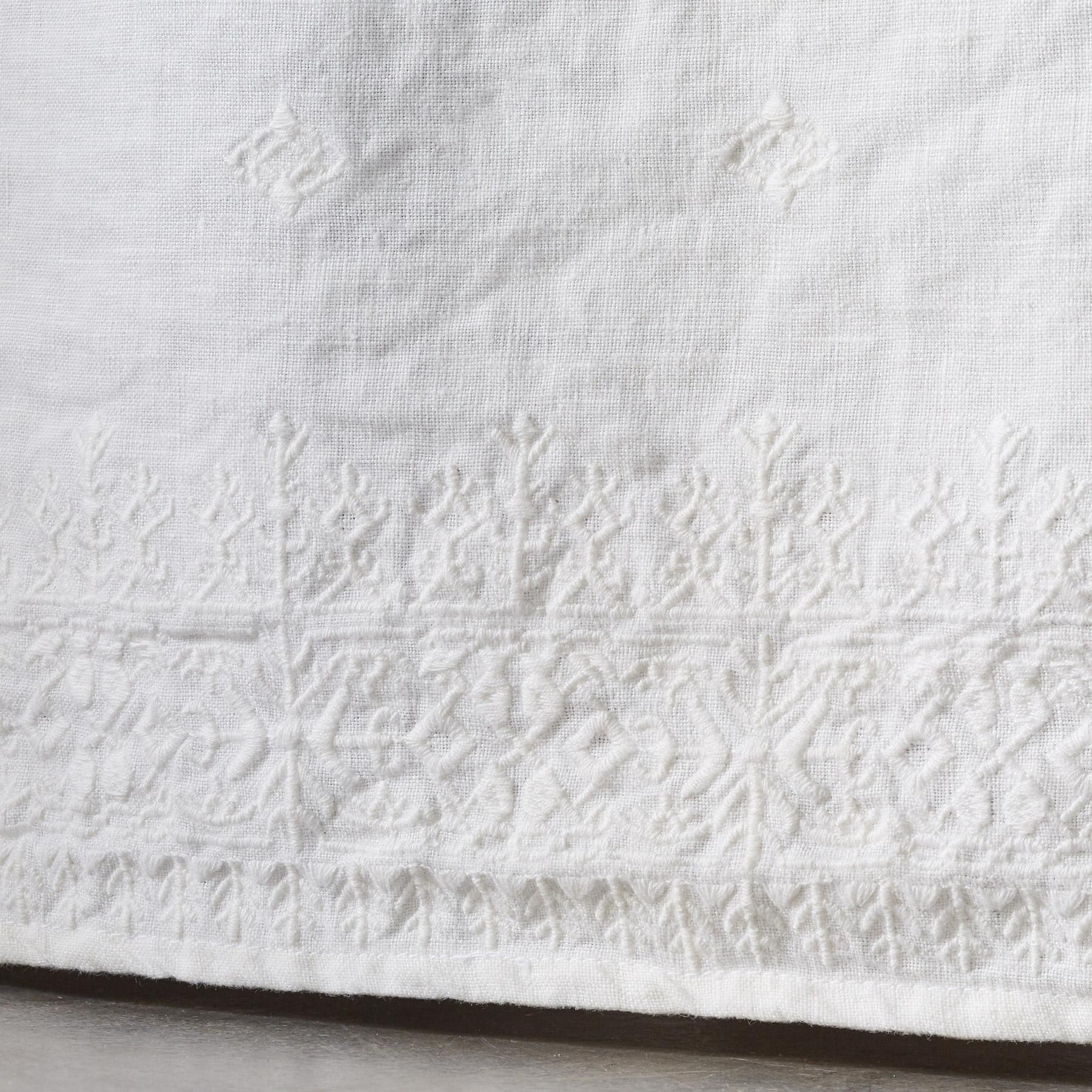 Gossamer Linen Embroidery Bedskirt - Blair Catalog