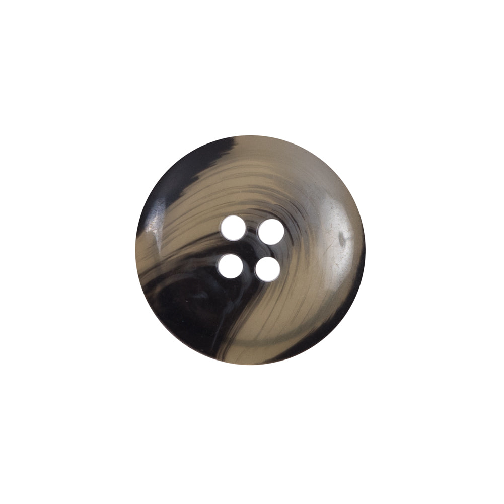 Beige and Black Plastic 4-Hole Button - 32L/20mm - Joann Fabrics