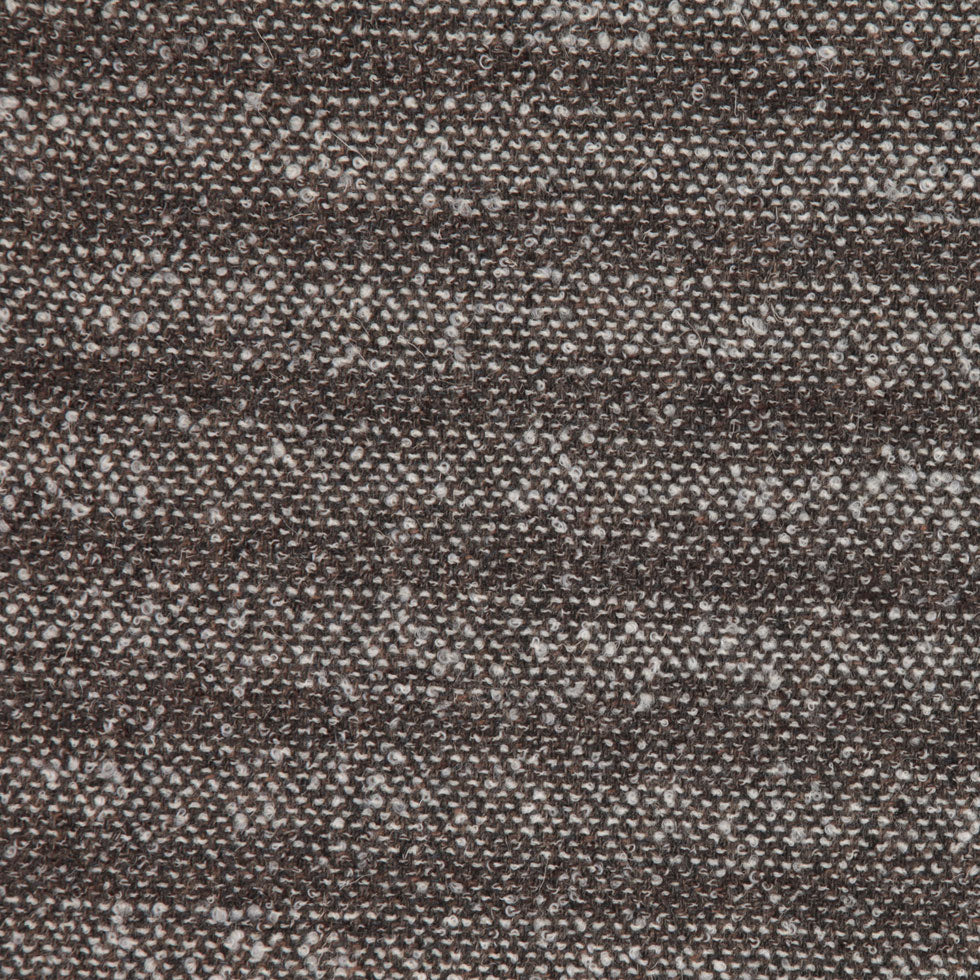 Famous NYC Designer Italian Heathered Brown Ticking Stripes Wool Boucle - Joann Fabrics