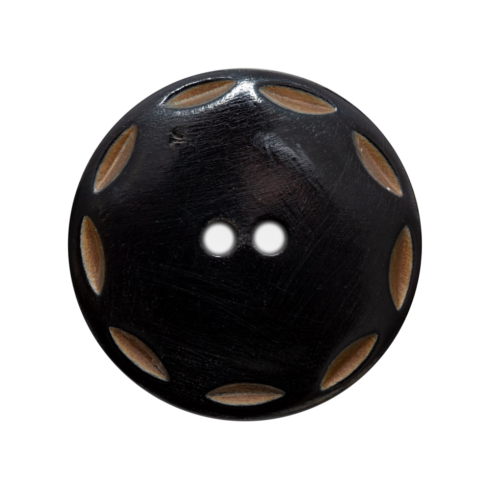 Black Horn Coat Button - 45L/29mm - Joann Fabrics