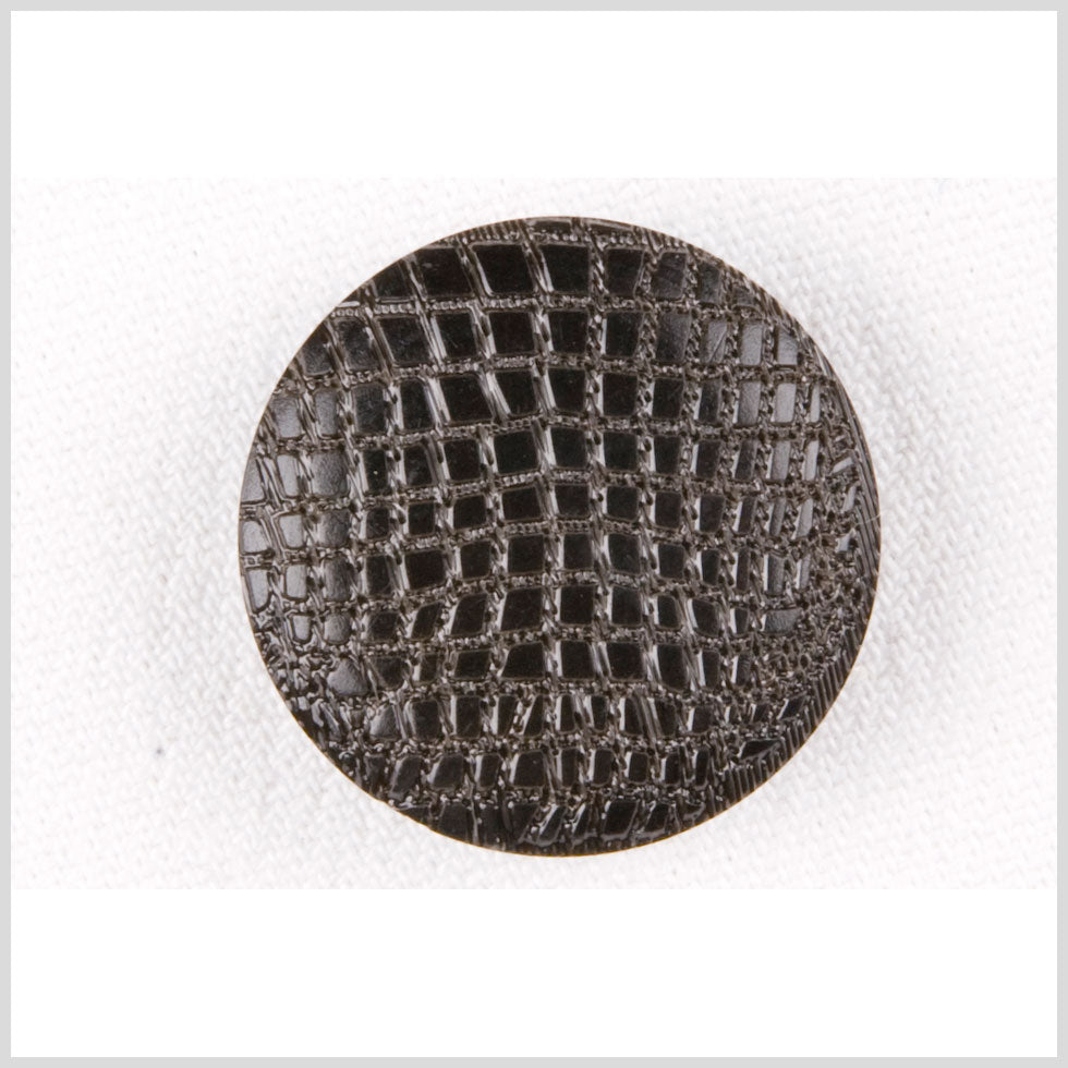 Plastic Shank Back Button - 32L/20mm - Black Alligator Skin Embossed - Joann Fabrics