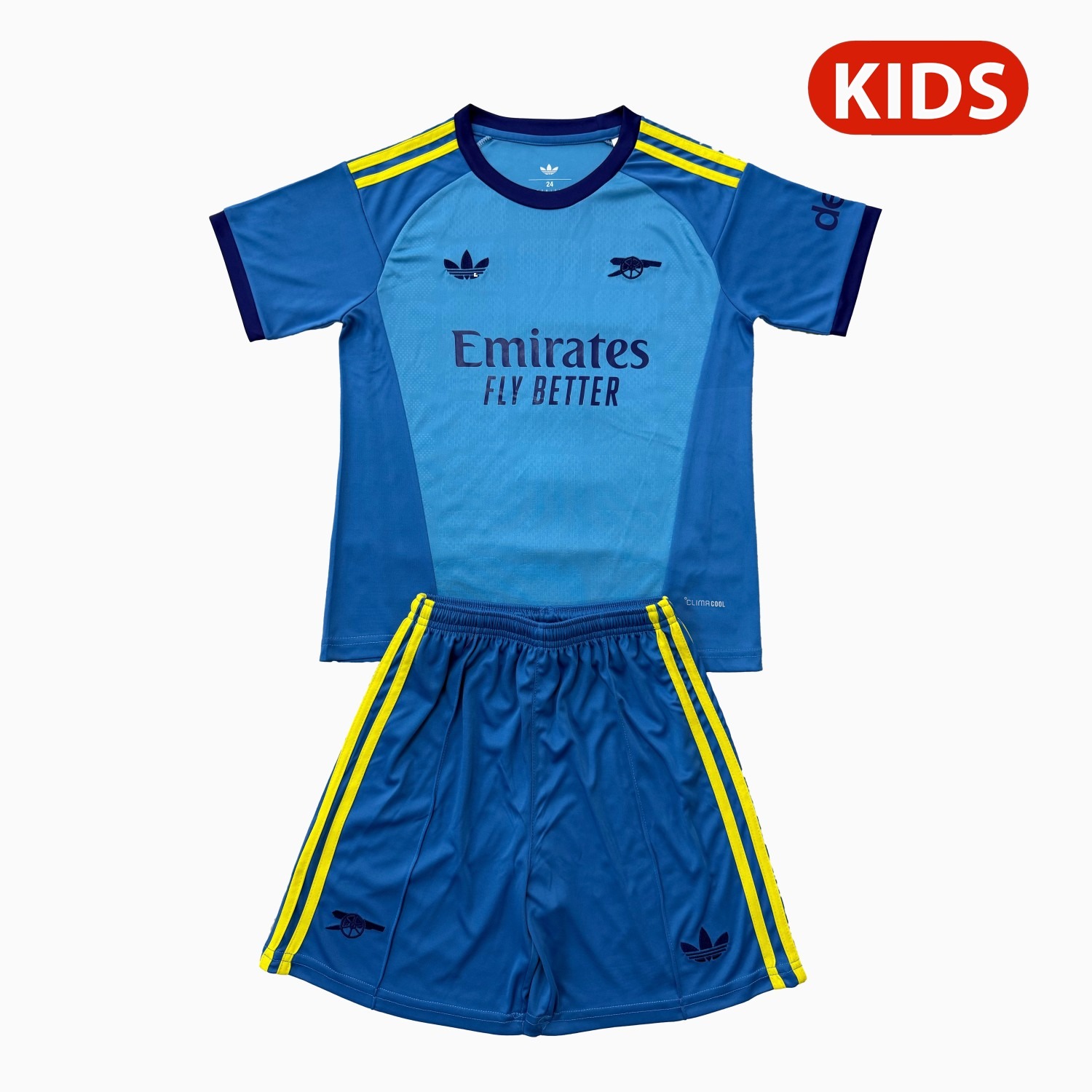 Arsenal 26-27 Blue Goalkeeper Kids Kit - UnitedFutballJersey